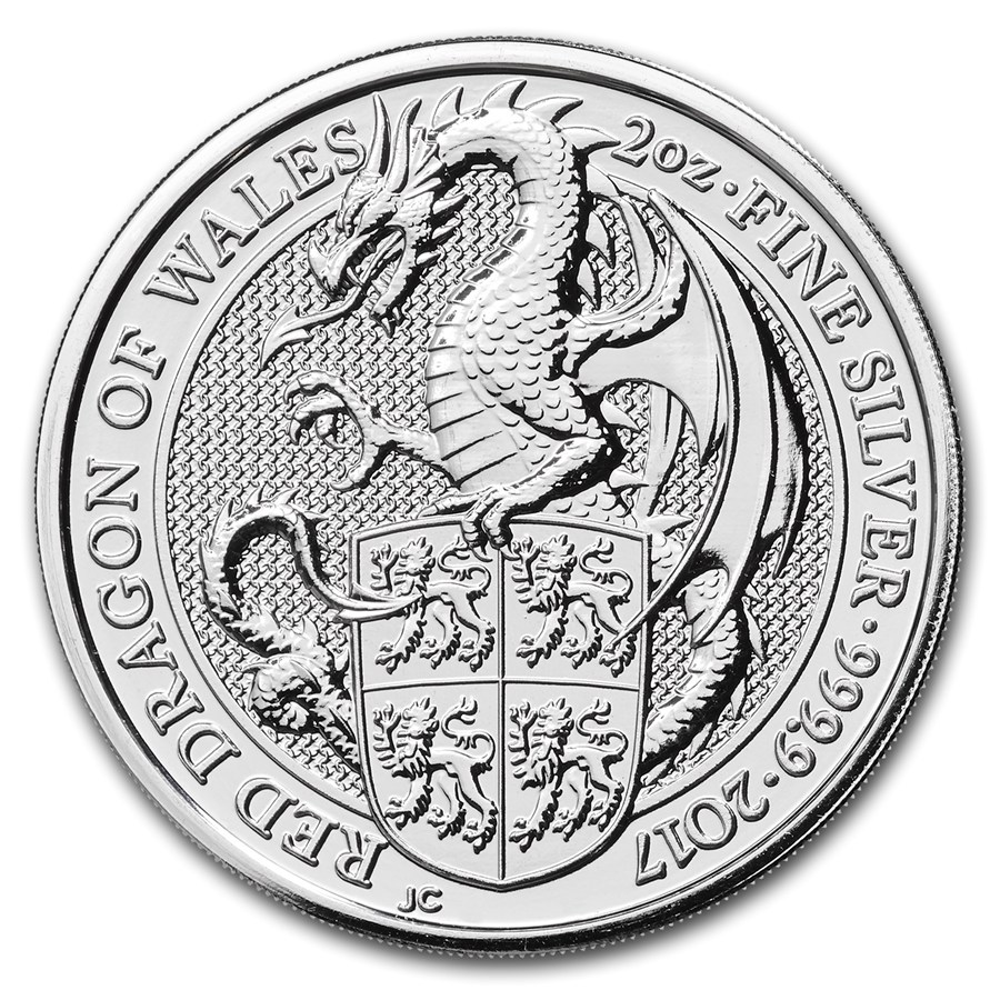 (image for) 2017 2oz Silver Queen’s Beast - THE RED DRAGON